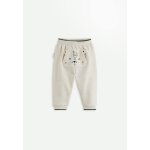 Pantalon b�b� en molleton pistache beige
