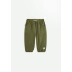 Pantalon b�b� en polaire pistache kaki
