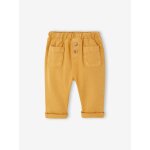 Pantalon b�b� taille �lastiqu�e caramel