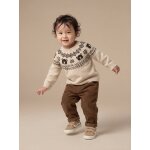 Pantalon b�b� en velours c�tel� marron