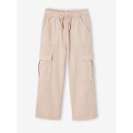 Pantalon cargo fille facile  enfiler gris perle