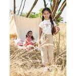 Pantalon cargo fluide fille sable