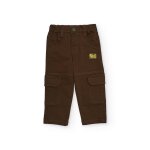 Pantalon cargo pour garçon avec poches latérales vert militaire Pantalon cargo pour garçon avec poches latérales vert militaire