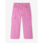Pantalon cargo large fille violet