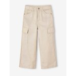 Pantalon cargo large iris fille argent