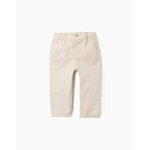 Pantalon cargo en sergé beige clair Pantalon cargo en sergé beige clair