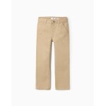 Pantalon chino en serg beige