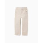 Pantalon chino en serg beige clair