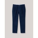 Pantalon chino en velours bleu