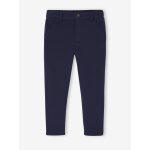 Pantalon de costume garçon en maille piquée marine Pantalon de costume garçon en maille piquée marine