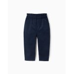 Pantalon en coton en velours côtelé b&s bleu foncé Pantalon en coton en velours côtelé b&s bleu foncé