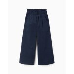 Pantalon en coton en velours côtelé bleu foncé Pantalon en coton en velours côtelé bleu foncé