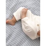 Pantalon coupe sarouel en gaze de coton blanc