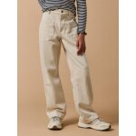 Pantalon droit fille en denim �cru