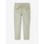 Pantalon droit morphologik fille tour de hanches fin vert sauge