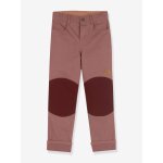 Pantalon pour enfants kuulu canvas finkid, coupe droite bois de rose