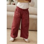 Pantalon enfant en velours c�tel� aim�e bordeaux