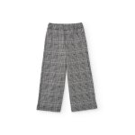Pantalon pour fille À carreaux coupe droite gris Pantalon pour fille À carreaux coupe droite gris