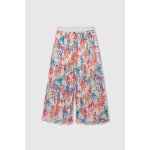 Pantalon fille imprim� feuilles �vas� multicolore