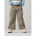 Pantalon fille large imprim� vanille