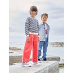Pantalon fille large � pont rouge
