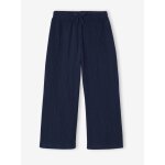 Pantalon fille legging large marine