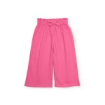 Pantalon fille en maille de style jupe - culotte rose