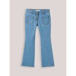 Pantalon flare en denim denim stone Pantalon flare en denim denim stone