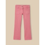 Pantalon flare en twill sorbet