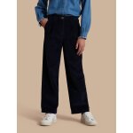 Pantalon flare en velours marine