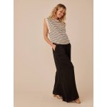Pantalon fluide grossesse style palazzo envie de fraise noir