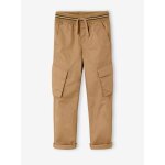 Pantalon garon cargo droit morphologique tour de hanches fin sable