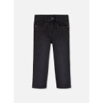 Pantalon gar�on en denim �lastique noir