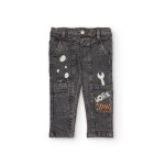 Pantalon pour garçon avec imprimés d outils gris Pantalon pour garçon avec imprimés d outils gris