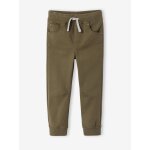 Pantalon gar�on jogger facile � enfiler kaki