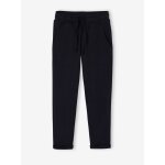 Pantalon gar�on jogger en molleton noir imprim�