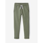 Pantalon gar�on jogger en molleton vert sauge