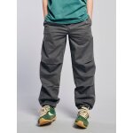 Pantalon gar�on large effet d�lav� anthracite