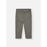 Pantalon garon en maille carreaux fonc gris