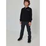Pantalon gar�on maille carreaux gris