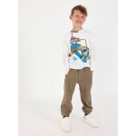 Pantalon gar�on en molleton marron