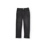 Pantalon gar�on en toile et denim gris