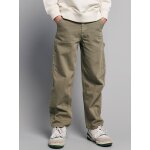 Pantalon gar�on toile multipoche vert sauge
