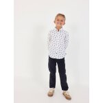 Pantalon gar�on velours c�tel� bleu