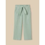 Pantalon en gaze en coton biologique amande