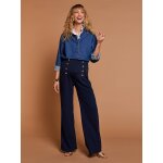 Pantalon grossesse femme marine