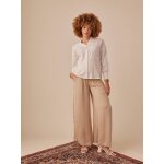 Pantalon de grossesse fluide style palazzo sable Pantalon de grossesse fluide style palazzo sable
