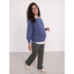 Pantalon de grossesse maille bandeau gris
