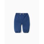 Pantalon en jean avec boutons d�coratifs bleu clair