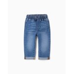 Pantalon en jean slim � cordon bleu